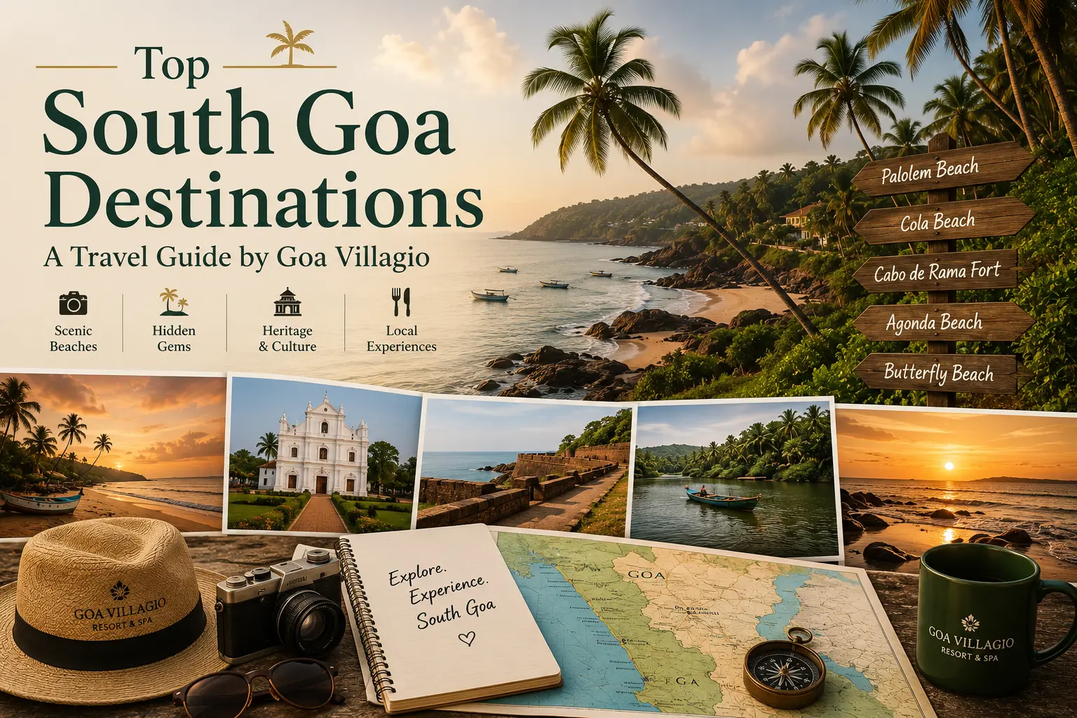 Top South Goa Destinations – A Travel Guide by Goa Villagio
