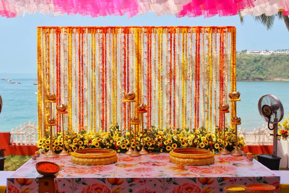 Beachside Indian Wedding Decor at Goa Villagio - Beach Wedding Venue in South Goa
